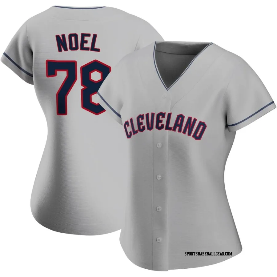 Jhonkensy Noel Women's Cleveland Guardians Gray Authentic Road Jersey