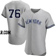 Jhony Brito Men's New York Yankees Gray Authentic Road Jersey