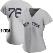 Jhony Brito Women's New York Yankees Gray Authentic 2021 Field of Dreams Jersey