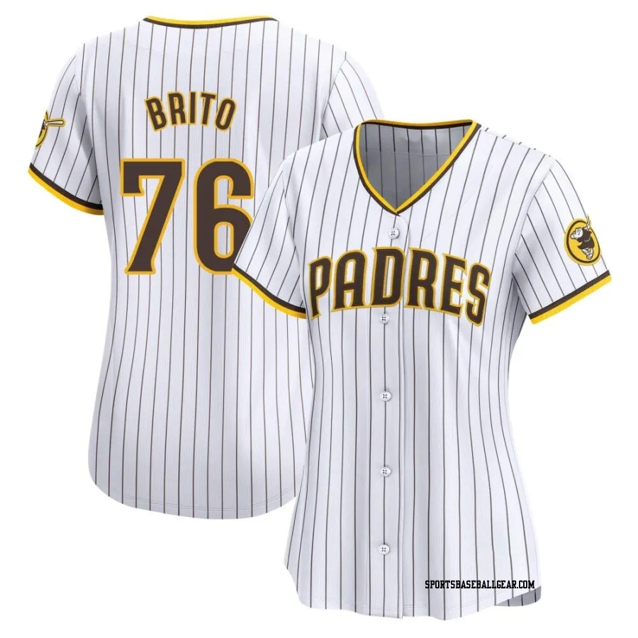 Jhony Brito Women's San Diego Padres White Limited Home Jersey