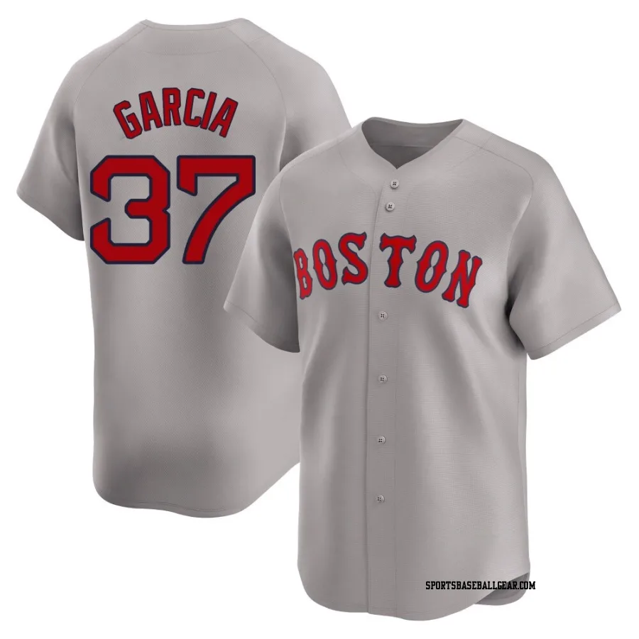 Jhostynxon Garcia Men's Boston Red Sox Gray Limited Away Jersey