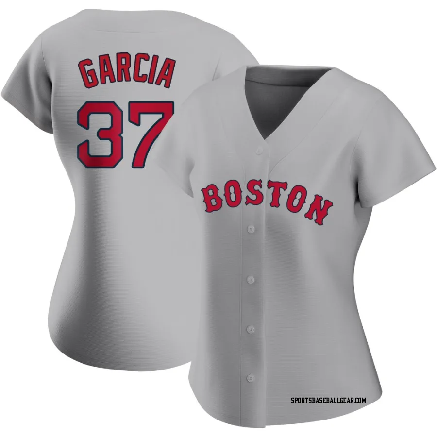 Jhostynxon Garcia Women's Boston Red Sox Gray Authentic Road Jersey