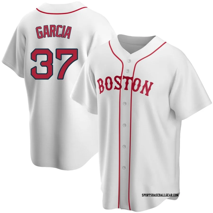 Jhostynxon Garcia Youth Boston Red Sox White Replica Alternate Jersey