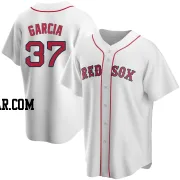 Jhostynxon Garcia Youth Boston Red Sox White Replica Home Jersey