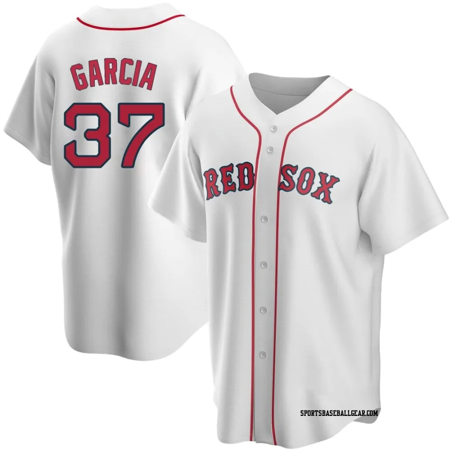 Jhostynxon Garcia Youth Boston Red Sox White Replica Home Jersey