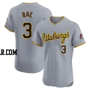 Ji Hwan Bae Men's Pittsburgh Pirates Gray Elite Road Jersey