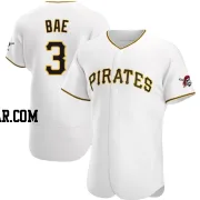 Ji Hwan Bae Men's Pittsburgh Pirates White Authentic Home Jersey