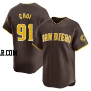 Ji Man Choi Men's San Diego Padres Brown Limited Away Jersey