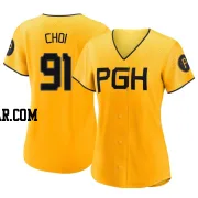 Ji Man Choi Women's Pittsburgh Pirates Gold Authentic 2023 City Connect Jersey