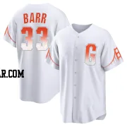 Jim Barr Men's San Francisco Giants White Replica 2021 City Connect Jersey