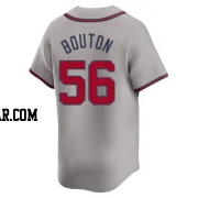 Jim Bouton Men's Atlanta Braves Gray Limited Away Jersey