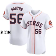 Jim Bouton Men's Houston Astros White Elite Home Jersey