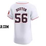 Jim Bouton Men's Houston Astros White Elite Home Jersey