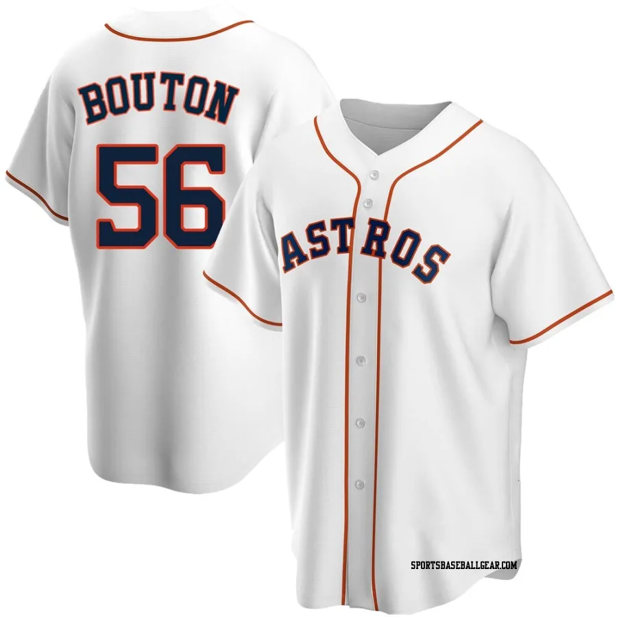 Jim Bouton Youth Houston Astros White Replica Home Jersey