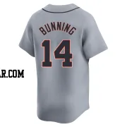 Jim Bunning Men's Detroit Tigers Gray Limited Road Jersey