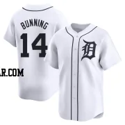 Jim Bunning Men's Detroit Tigers White Limited Home Jersey