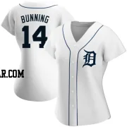 Jim Bunning Women's Detroit Tigers White Authentic Home Jersey