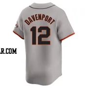 Jim Davenport Men's San Francisco Giants Gray Limited Away Jersey