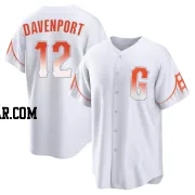 Jim Davenport Men's San Francisco Giants White Replica 2021 City Connect Jersey