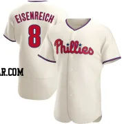 Jim Eisenreich Men's Philadelphia Phillies Cream Authentic Alternate Jersey