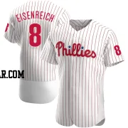 Jim Eisenreich Men's Philadelphia Phillies White Authentic Home Jersey