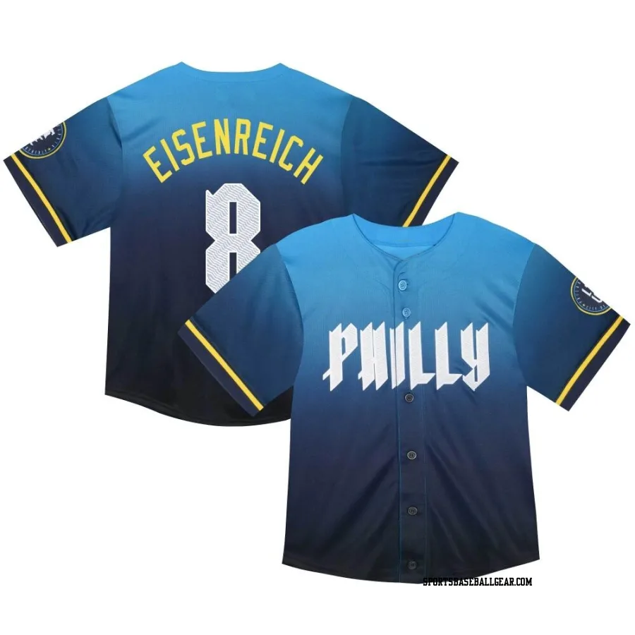 Jim Eisenreich Toddler Philadelphia Phillies Blue Limited 2024 City Connect Jersey