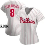 Jim Eisenreich Women's Philadelphia Phillies White Authentic Home Jersey