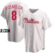 Jim Eisenreich Youth Philadelphia Phillies White Replica Home Jersey