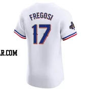 Jim Fregosi Men's Texas Rangers Gold Elite White 2024 Collection Jersey