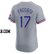 Jim Fregosi Men's Texas Rangers Gray Elite Road Jersey