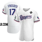 Jim Fregosi Men's Texas Rangers White Authentic Home 2023 World Series Jersey