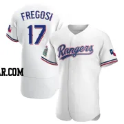 Jim Fregosi Men's Texas Rangers White Authentic Home Jersey