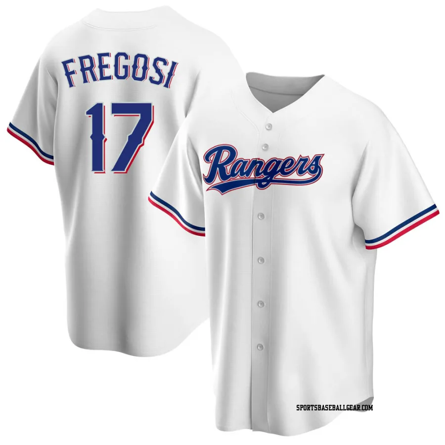 Jim Fregosi Men's Texas Rangers White Replica Home Jersey