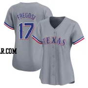 Jim Fregosi Women's Texas Rangers Gray Limited Away Jersey