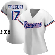 Jim Fregosi Women's Texas Rangers White Authentic Home Jersey