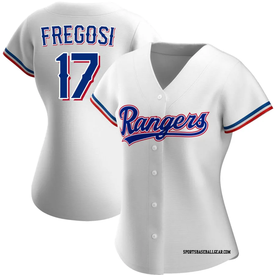 Jim Fregosi Women's Texas Rangers White Authentic Home Jersey