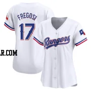 Jim Fregosi Women's Texas Rangers White Limited Home Jersey