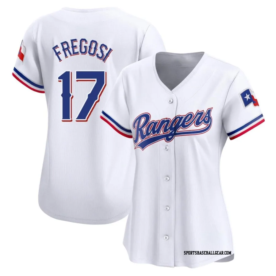 Jim Fregosi Women's Texas Rangers White Limited Home Jersey