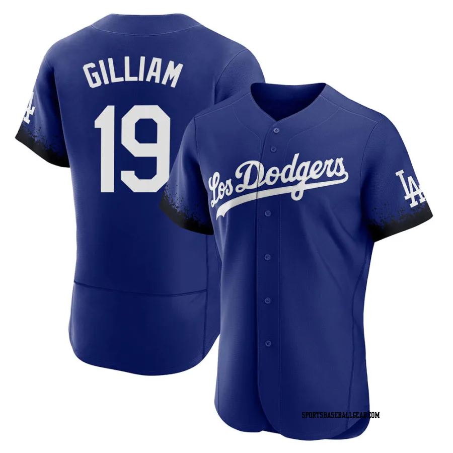 Jim Gilliam Men's Los Angeles Dodgers Royal Authentic 2021 City Connect Jersey