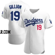 Jim Gilliam Men's Los Angeles Dodgers White Authentic Home Jersey