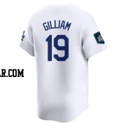 Jim Gilliam Men's Los Angeles Dodgers White Limited 2024 World Tour Seoul Series Home Jersey