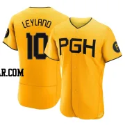 Jim Leyland Men's Pittsburgh Pirates Gold Authentic 2023 City Connect Jersey