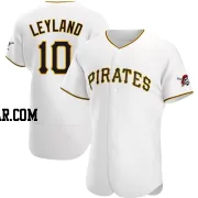 Jim Leyland Men's Pittsburgh Pirates White Authentic Home Jersey