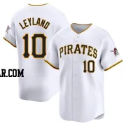 Jim Leyland Men's Pittsburgh Pirates White Limited Home Jersey