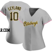 Jim Leyland Women's Pittsburgh Pirates Gray Replica Road Jersey