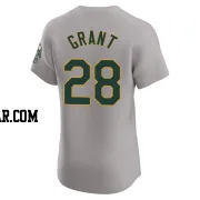 Jim Mudcat Grant Men's Oakland Athletics Gray Elite Road Jersey