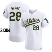 Jim Mudcat Grant Men's Oakland Athletics White Elite Home Jersey