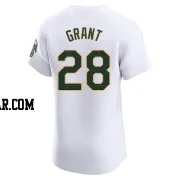 Jim Mudcat Grant Men's Oakland Athletics White Elite Home Jersey