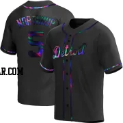 Jim Northrup Men's Detroit Tigers Black Holographic Replica Alternate Jersey