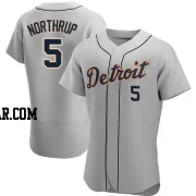 Jim Northrup Men's Detroit Tigers Gray Authentic Road Jersey